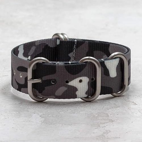 Miniatura 3 de Benchmark Correa de reloj de nailon - Una pieza de nailon balístico resistente al agua - Correa de reloj estilo militar Zulu para hombres y mujeres