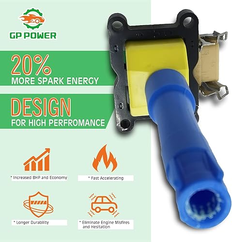 Miniatura 2 de GP POWER Juego de 6 bobinas de encendido UF226 UF68 compatibles con BMW 318 320 325 520 525 530 540 730 740 840 M3 1.8 2.0 2.5 3.0 4.0 L4 L6 V8 E32