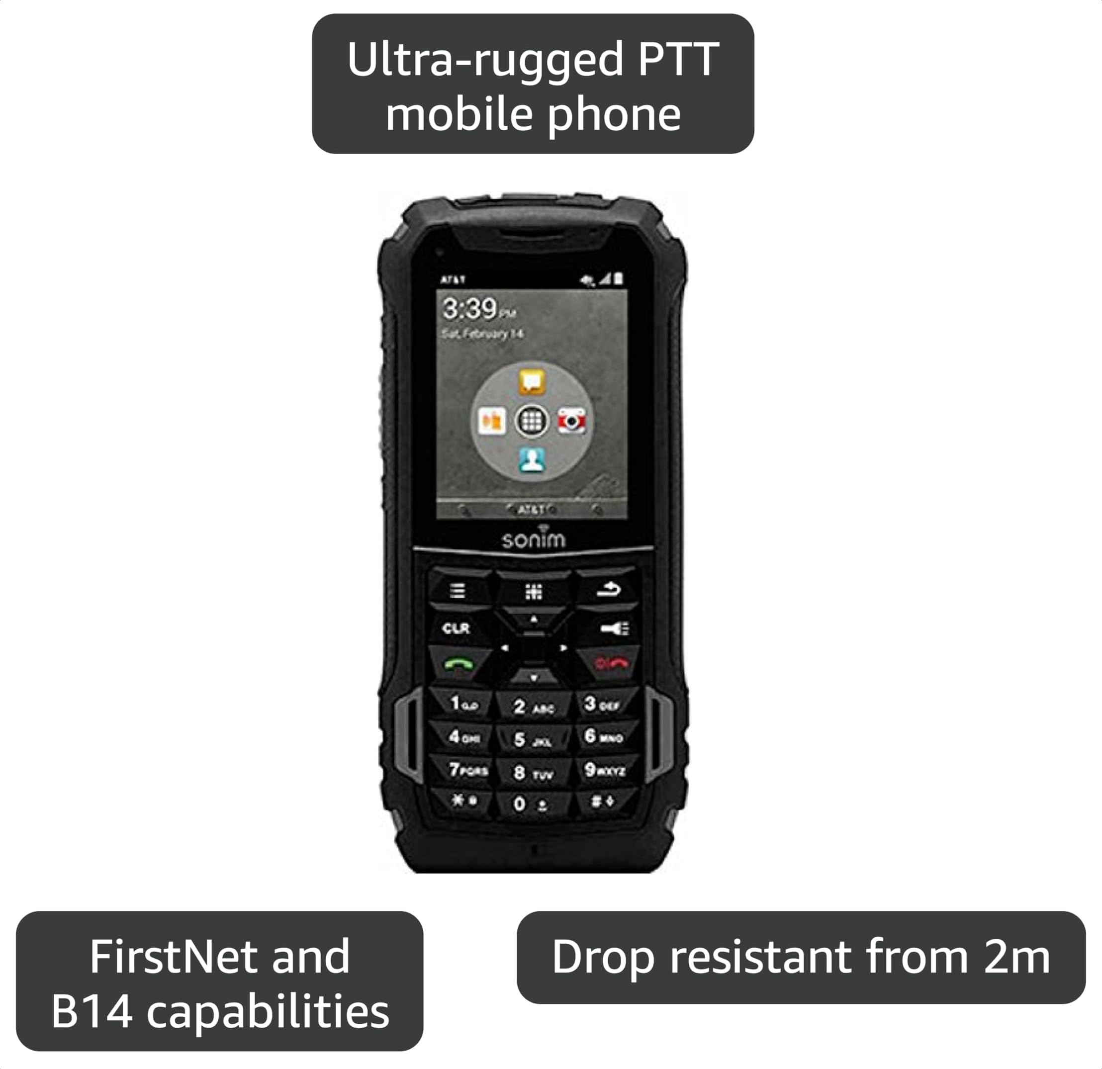 Amazon.com: Sonim XP5 XP5700 | 4G LTE | Military Grade | Rugged