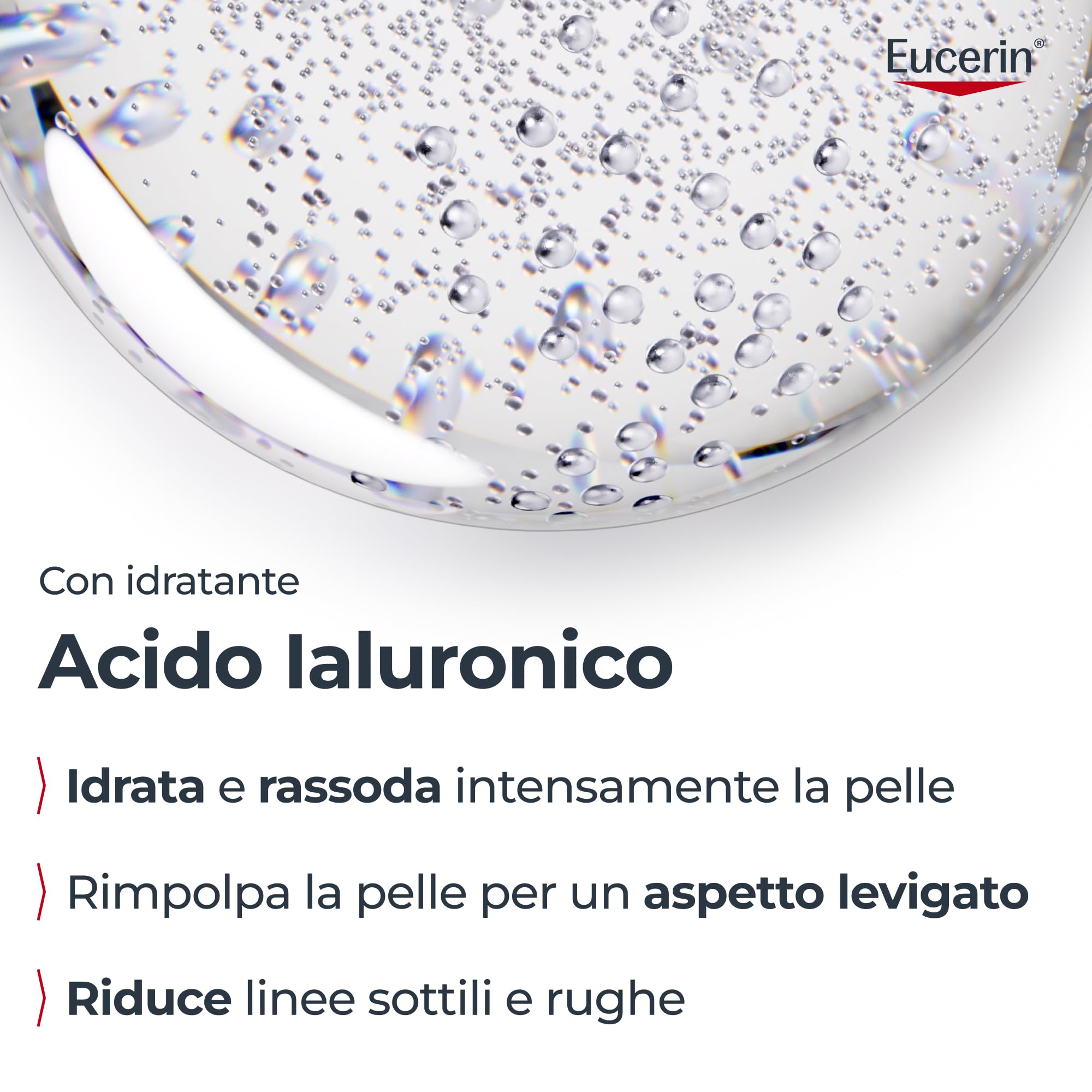 Eucerin DermatoClean Acqua Micellare 3in1 200 ml, Detergente viso struccante viso e occhi per make-up waterproof, Con Acido Ialuronico, Senza profumo, Per tutti i tipi di pelle, anche sensibile