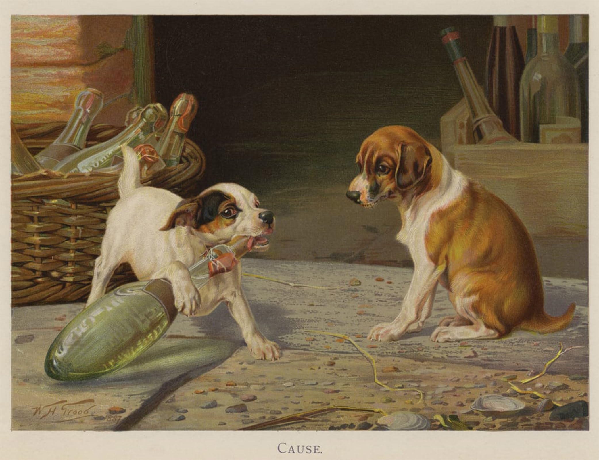 William Henry Trood affiche d'art imprimé sur toile Cause 60x90cm - 5