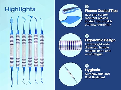 Miniatura 4 de Artman Instruments - Instrumento de llenado de amalgama dental, tallador de compuesto, pulidor y tapón (kit de instrumentos de llenado compuesto)