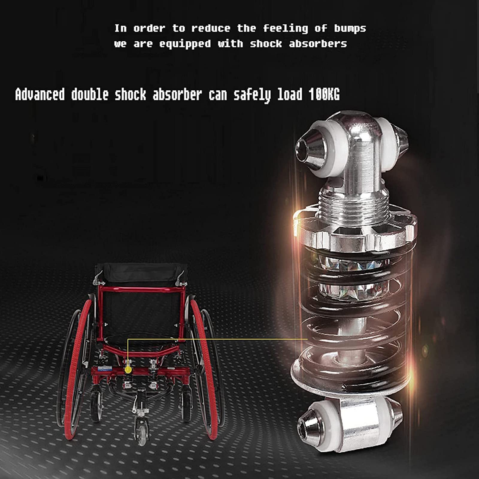 Silla de ruedas para ancianos, deporte, manual, autopropulsada, silla de ruedas, aluminio, ultraligera, plegable, portátil, rápida, para deportes, silla de ruedas, aplicable para niños, cerebro, pará