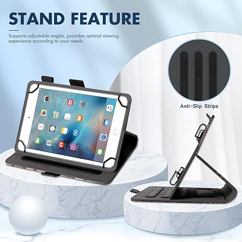 Miniatura 3 de Dteck Funda universal para tabletas de 7.9 a 8.4 pulgadas  Funda con soporte abatible para tableta Android de 8 pulgadas, Samsung Galaxy Tab 8.0