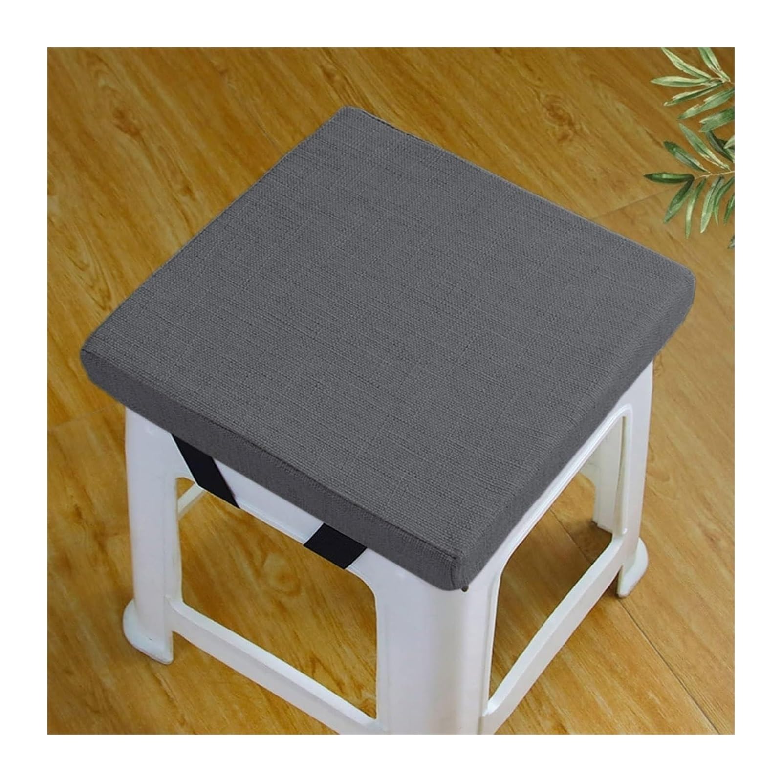 uyeoco Memory Foam Stool Cushions Square 35x35cm/40x40cm | 3cm/5cm/8cm Thick | Removable Washable Cover, Seat Cushion for Dining, Kitchen, Bar Chairs(A6,35x35x3cm)
