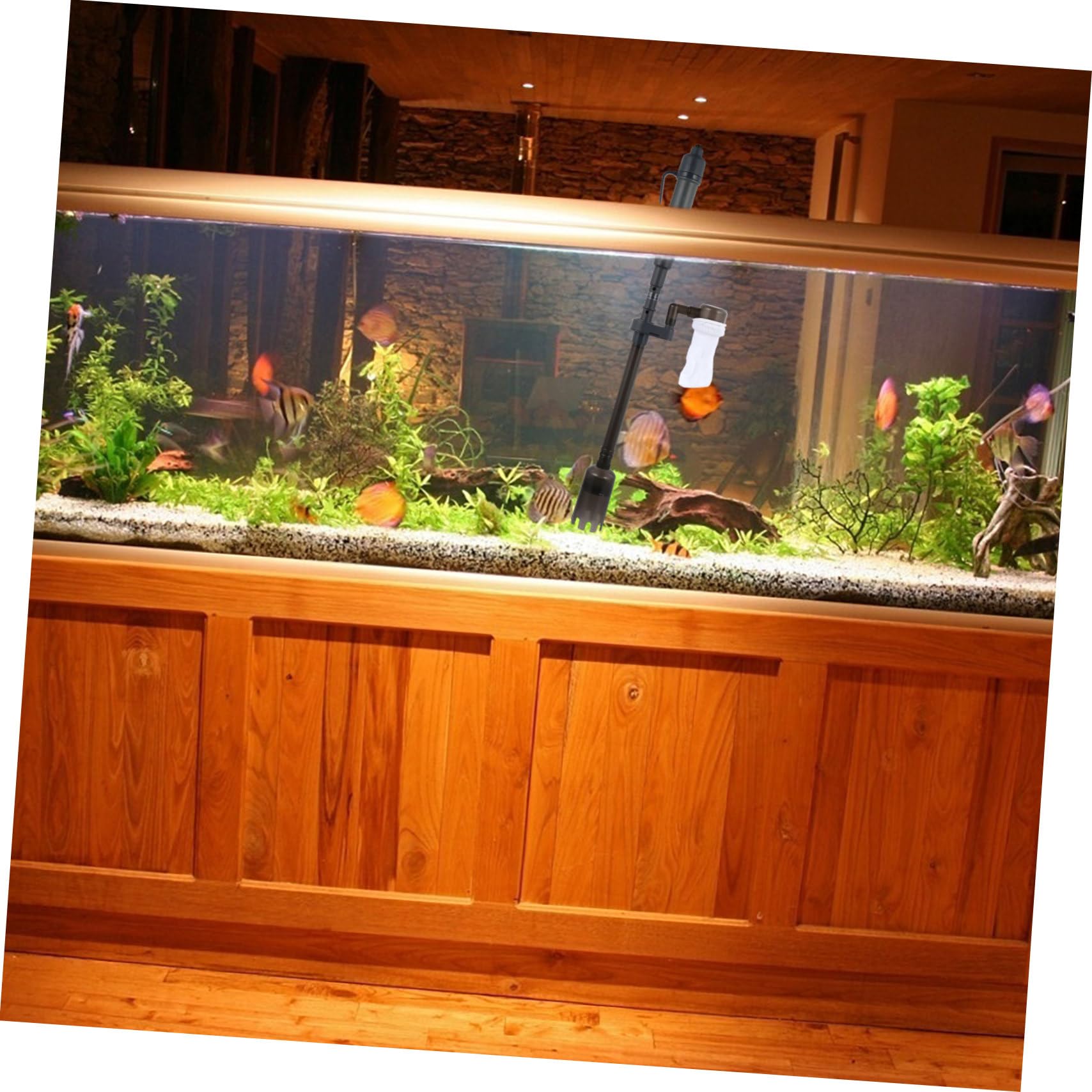 YARNOW Succión Automática del Inodoro Aspirador Acuario Eléctrico Aspirador Acuario Herramienta Profesional para Pecera