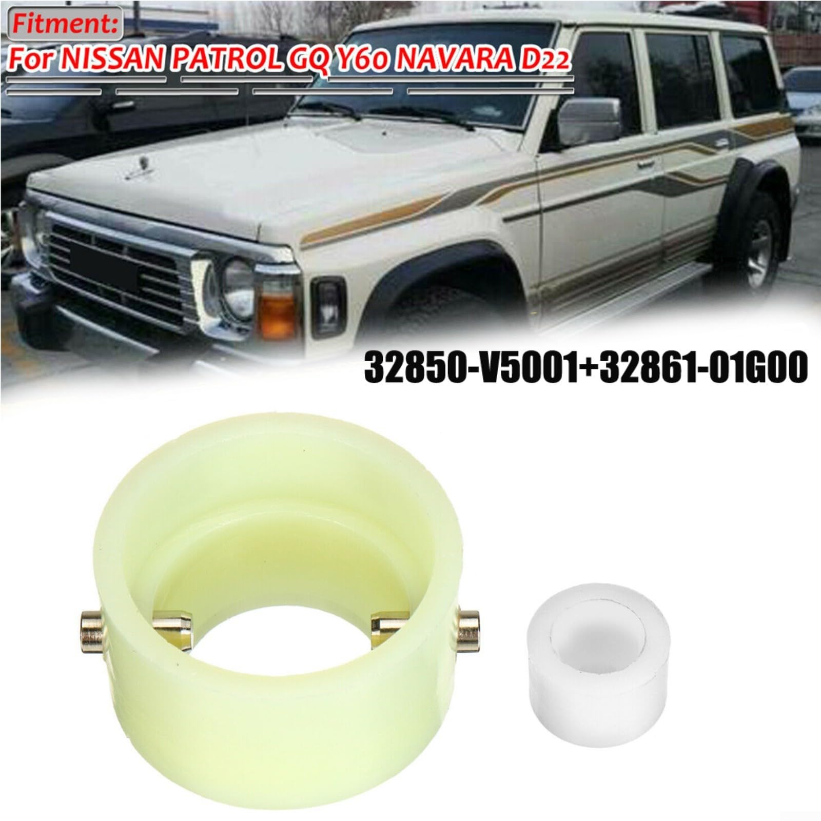 Kit de bagues de rechange pour Nissan Patrol Y60 et Navara D22, numéros de pièces du fabricant 32861 01G00 et 32850 V5001
