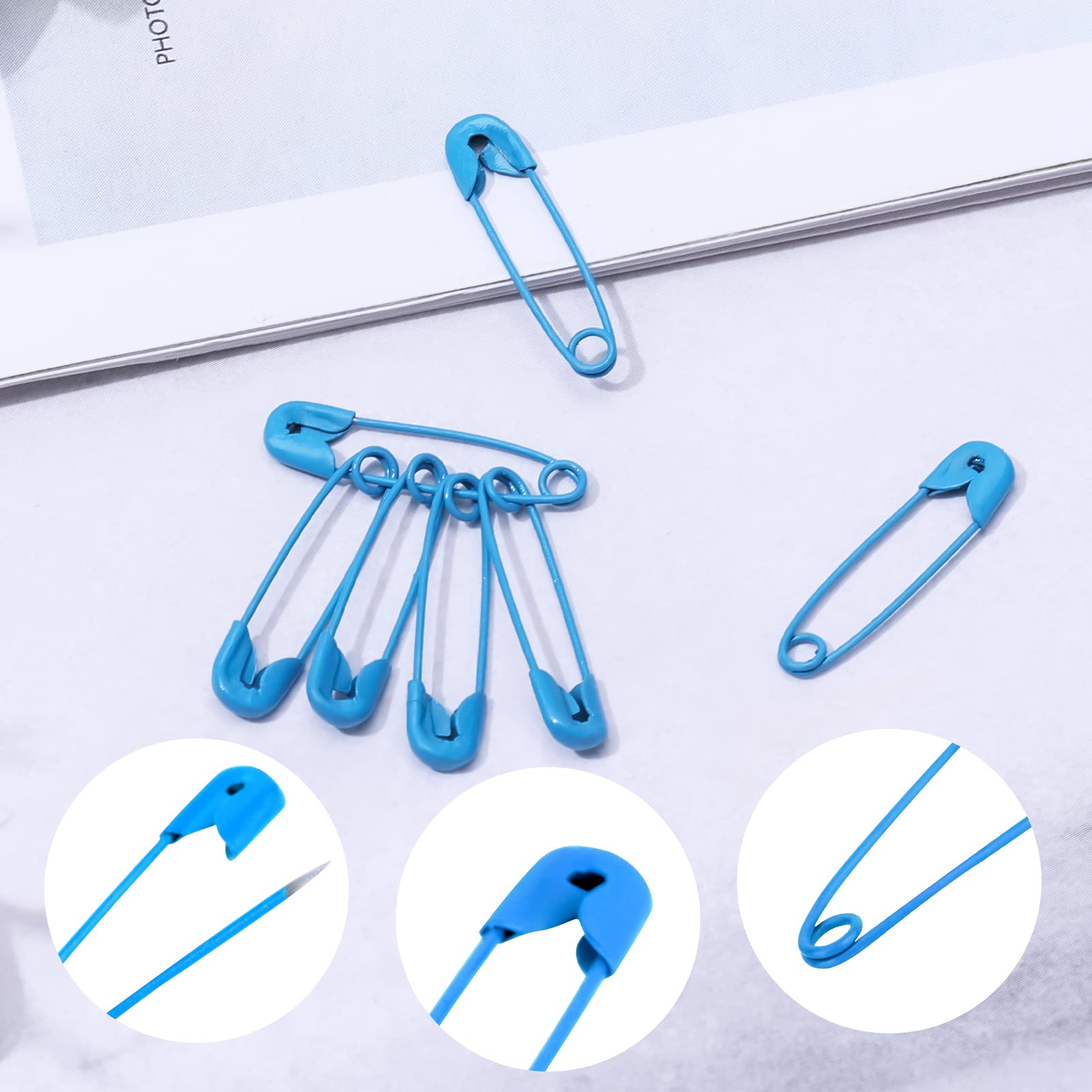 Molain 120pcs 19mm Mini Safety Pins – Stainless Steel Sewing Pins For Clothes, Crafts, Jewelry (Black)-993779