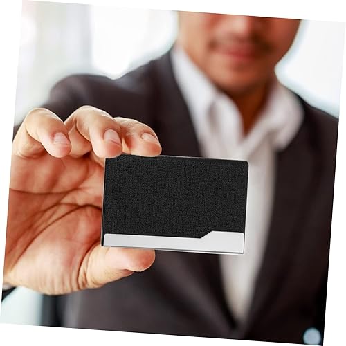 Miniatura 4 de LALAFINA Business Card Holder Stainless Steel Men's Pu Man