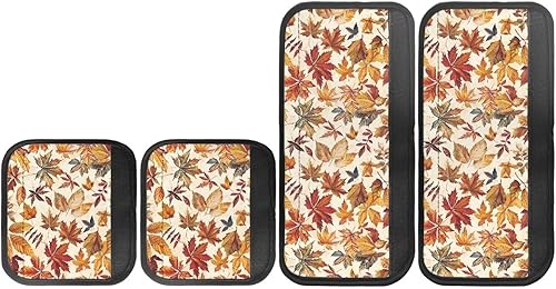 Miniatura 2 de Bee - Juego de 4 fundas para manija de puerta de refrigerador, cubierta para manija de horno, arte moderno, diseño de mármol, manijas de decoración