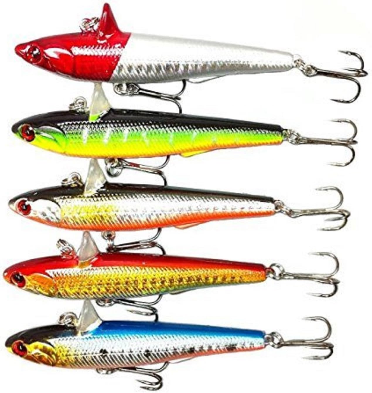 orurudo fishing japan 5PCS hard lure set sinking vibration 9cm/3.5inch 14.5g/0.52oz 5PCS qb100003a01n0
