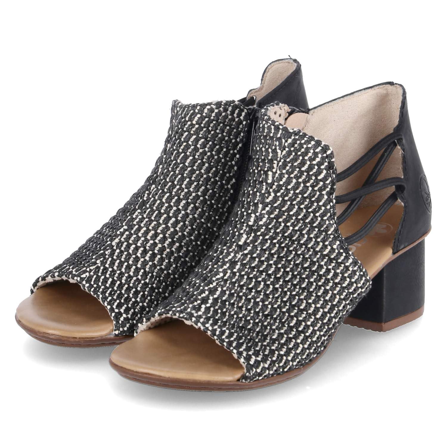 Rieker Damen Sandalette in schwarz-Kombi