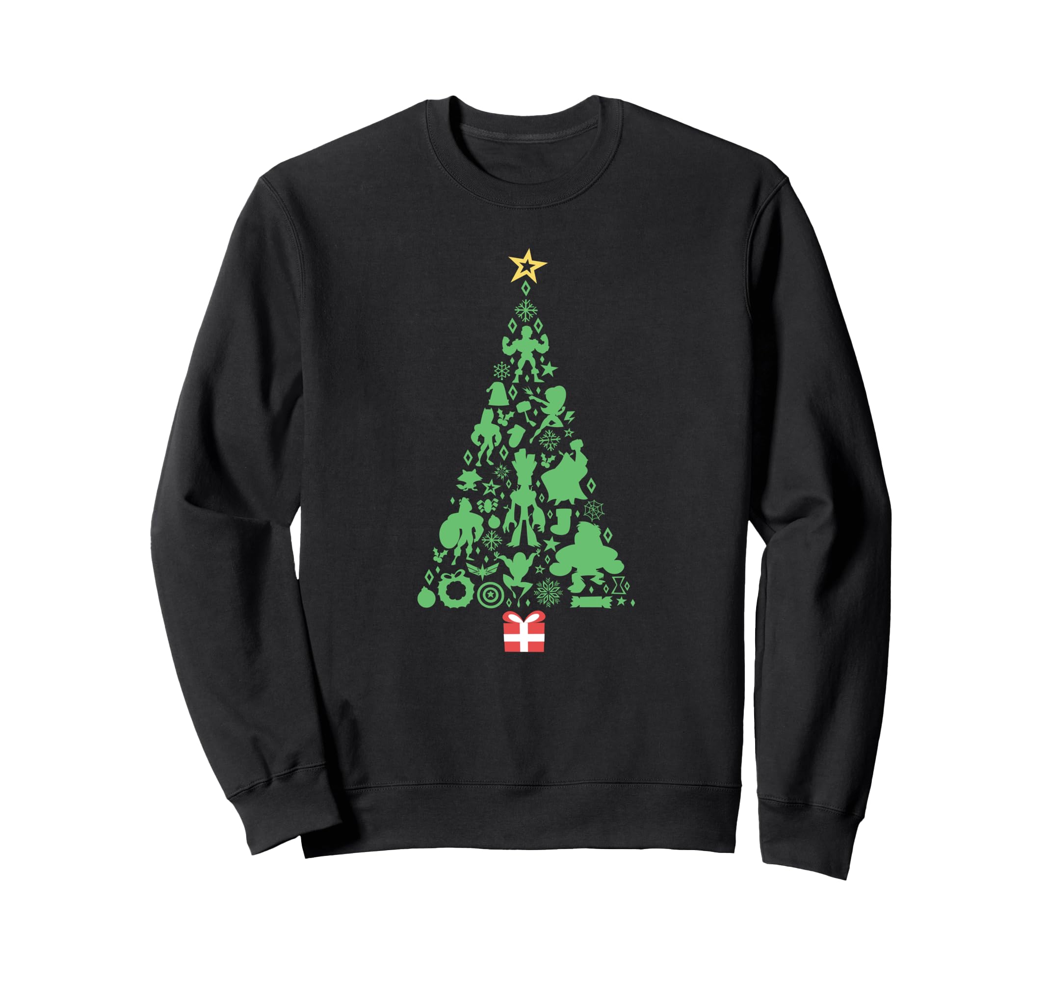 Sweatshirt Christmas Tree Marvel une idée cadeau originale pour les fans de comics