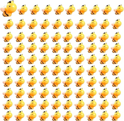 titihuirie 100 piezas de mini figuras de abejas para tartas de abejas en miniatura, abejas diminutas de resina para bricolaje jardĂn de hadas en titihuirie 100 piezas de mini figuras de abejas para tartas de abejas en miniatura, abejas diminutas de resina para bricolaje jardĂn de hadas en