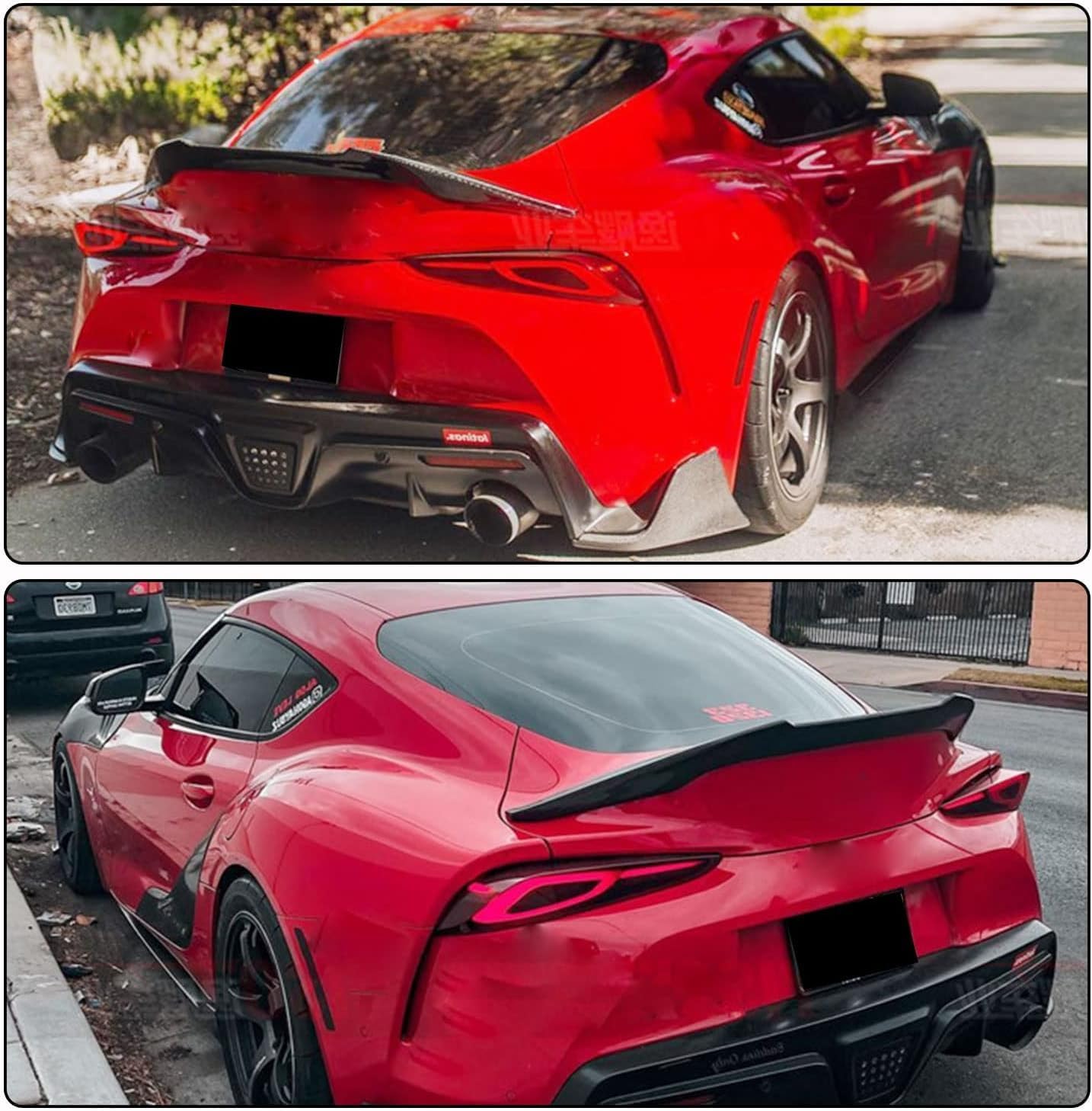 A90 Dry Carbon Fiber Rear Trunk Spoiler for Toyota Supra A90 MK5 2018-2022 Coupe 2-Door Custom Parts Rear Trunk Lip Spoiler Rear Wing Spoiler Lip Body Kits Factory Outlet