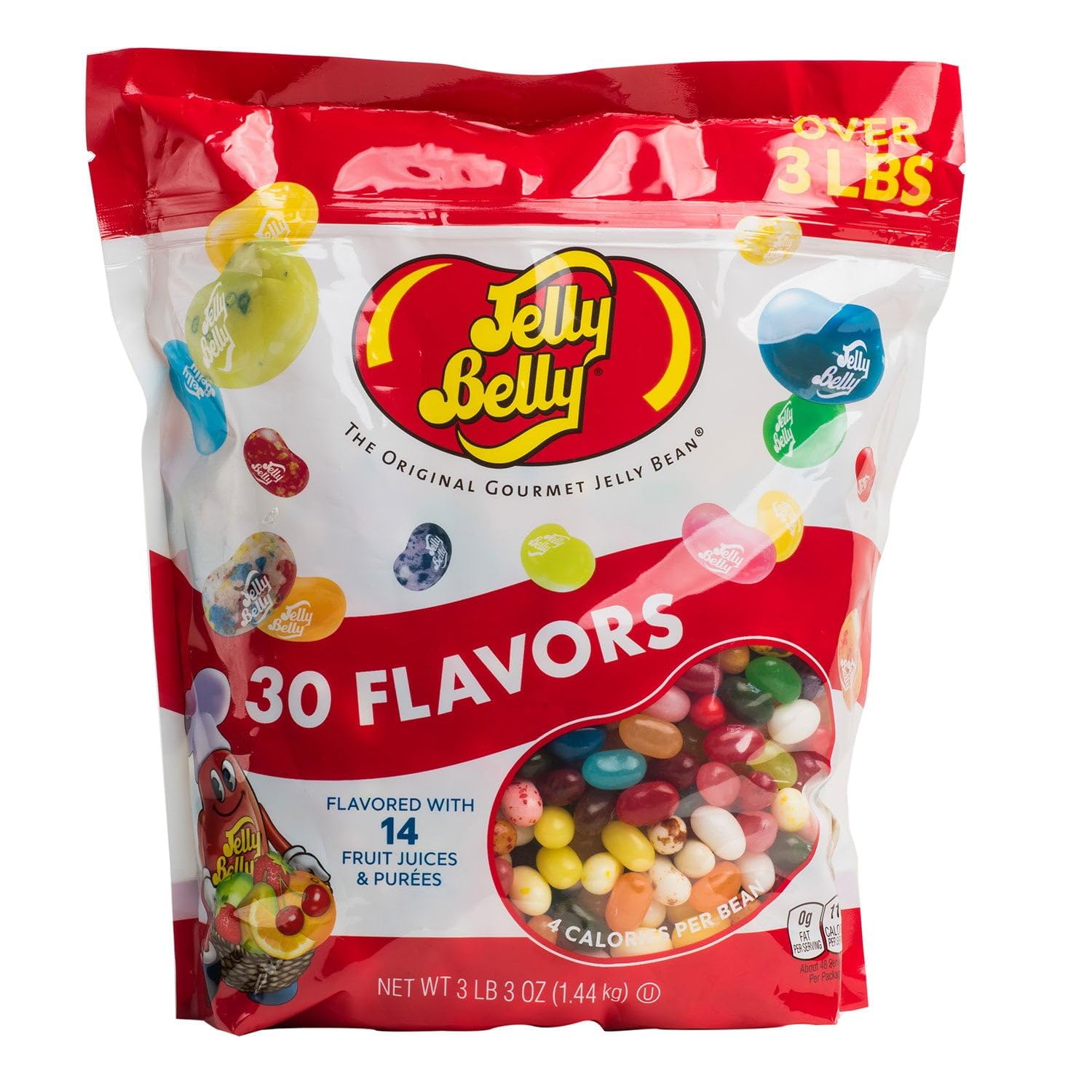 Jelly Belly 3 Pound Bag - 50 Flavors - Kosher Certified