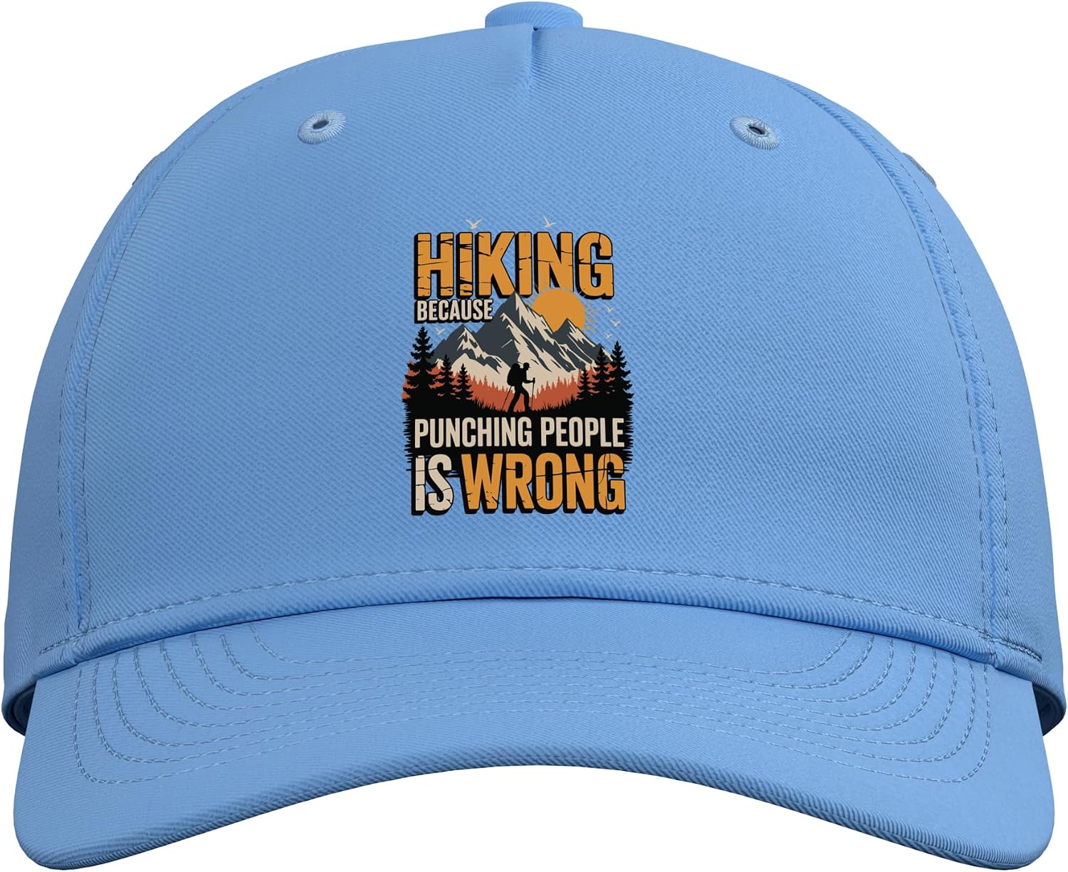 Hiking Outdoor Funny Hiker Nature Trail Mountain Adjustable Baseball Hat image 2