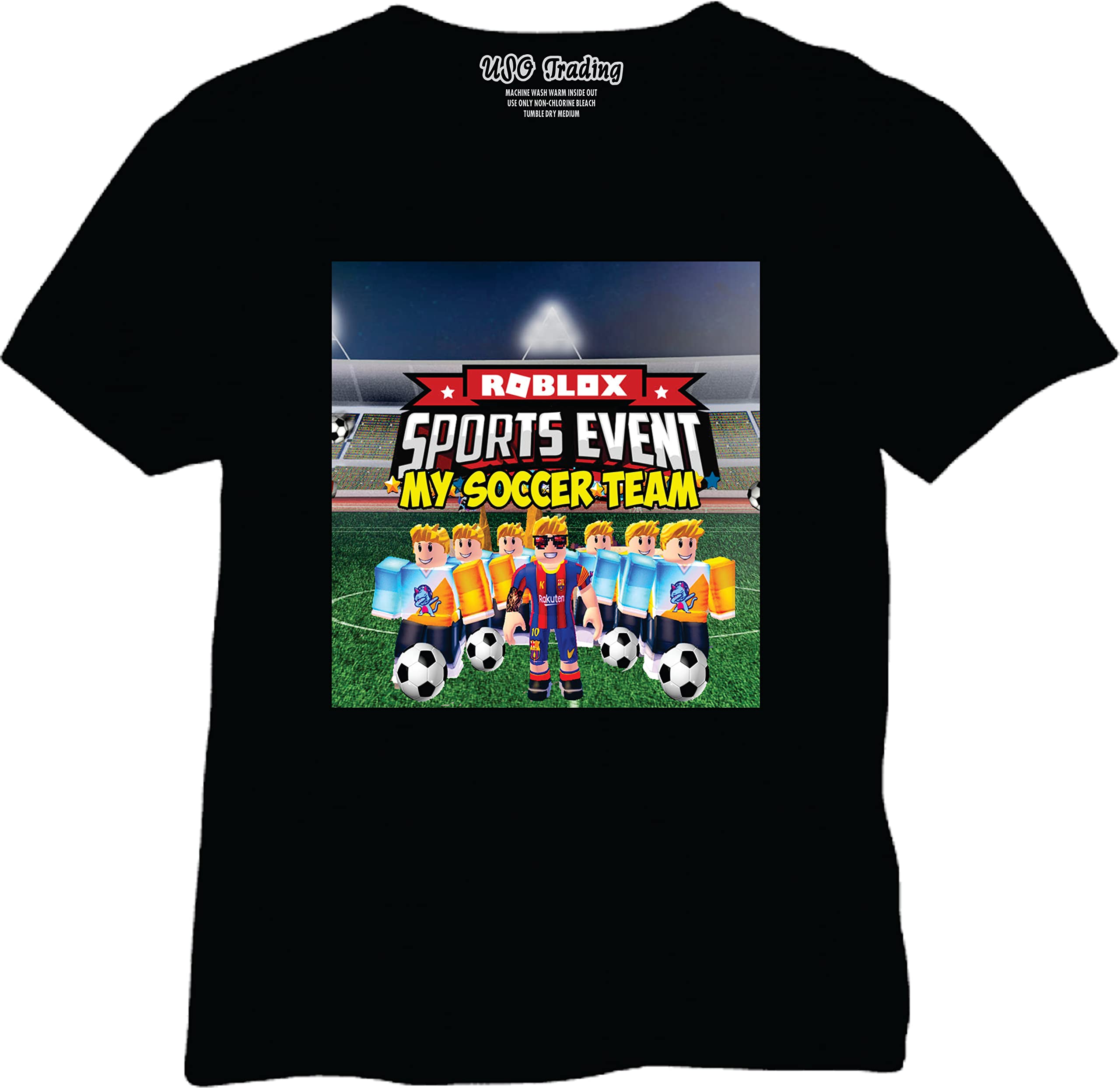 USO Clothing Roblox Gamer Design Shirts, Roblox Shirts, Birthday Gift  Shirts, Roblox Kids Online Gamers Football Cartoon Unisex Boys Girls Unisex  Kids