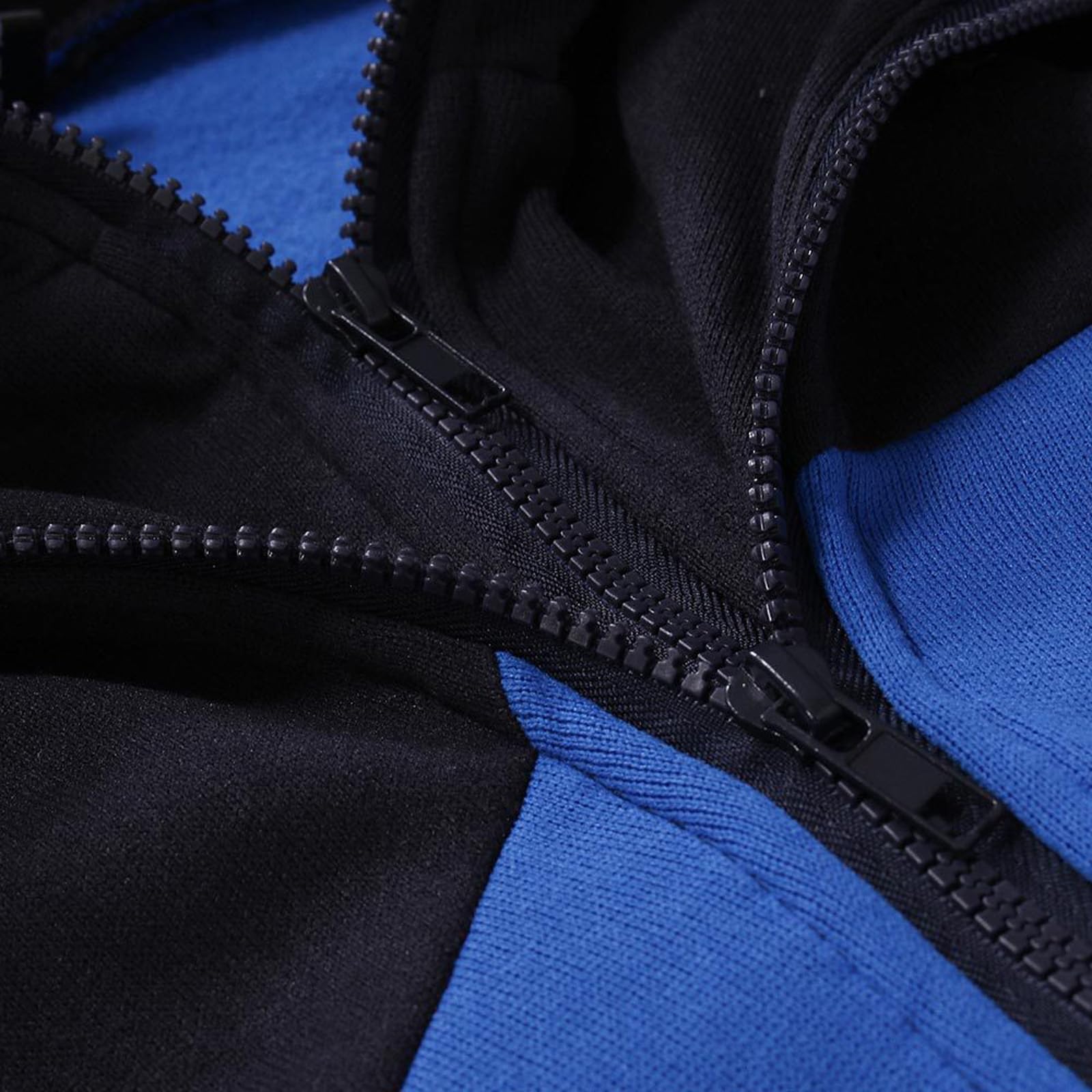 Męskie bluzy z kapturem bluza na zamek CAN-AM kardigan z długim rękawem na co dzień patchworkowa kurtka płaszcze sportowy sweter z kapturem - prezenty-czerwony 1||S