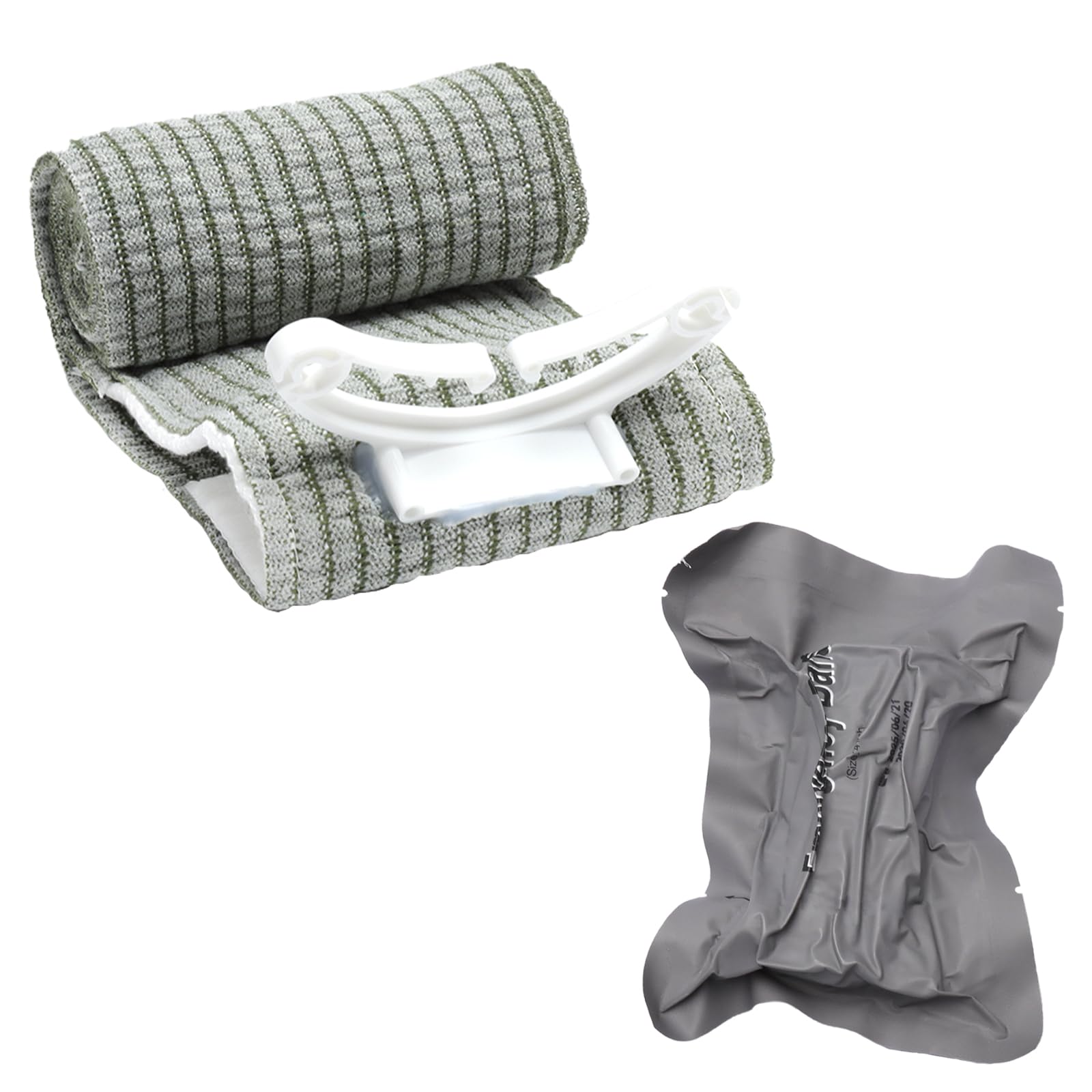 VOSSOT Vendaje israelí para torniquete, 4 unidades, 10,2 cm, vendaje de emergencia, torniquetes, vendaje de compresión para deportes al aire libre, camping, escalada, senderismo