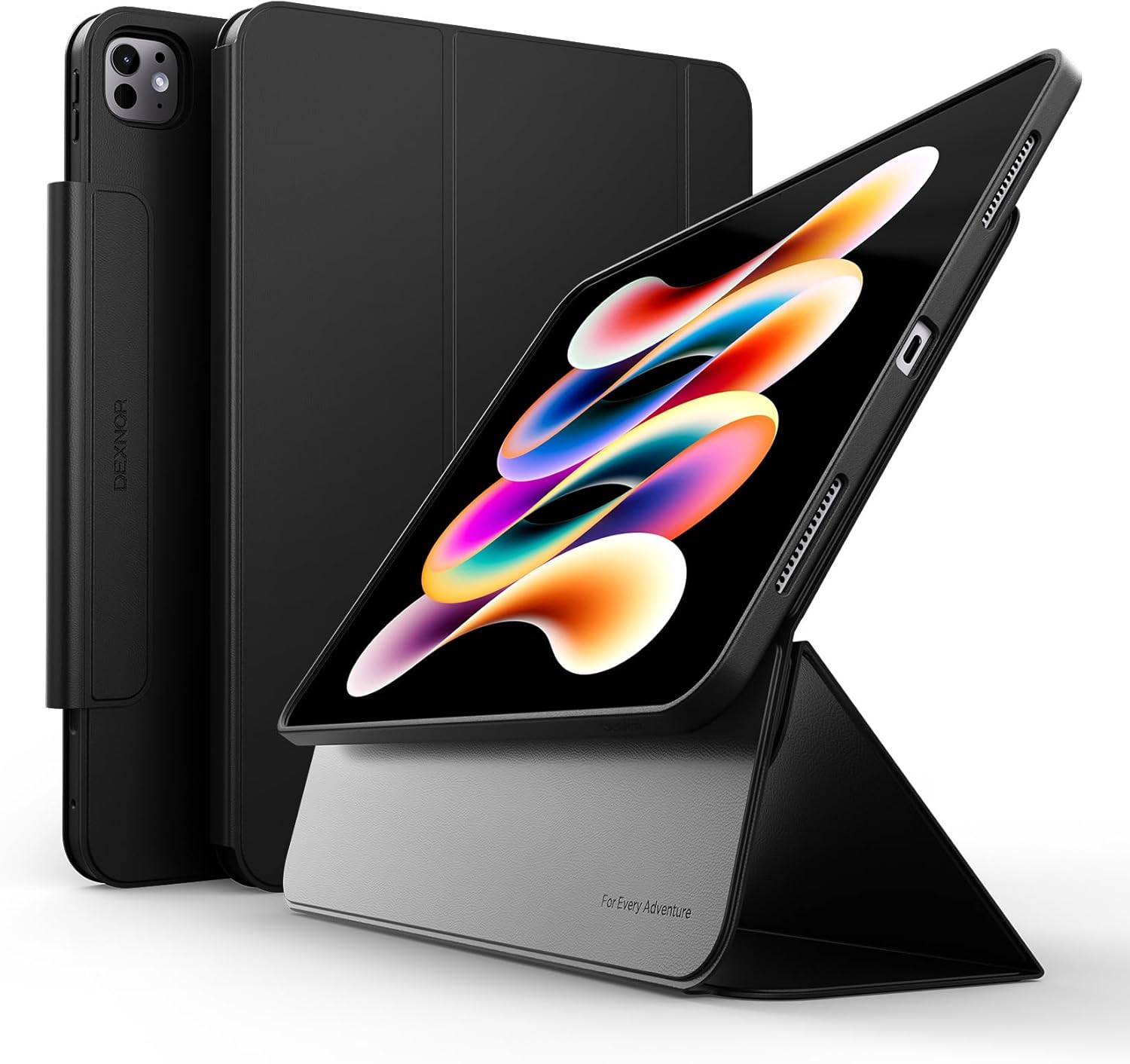 Dexnor for iPad Pro 13 Inch Case 2024 M4, Magnetic Floating Slim Removable Protective Cover Adjustable Portrait/Landscape Stand with Raised Screen View Multiple Angles Auto Sleep and Wake, Black