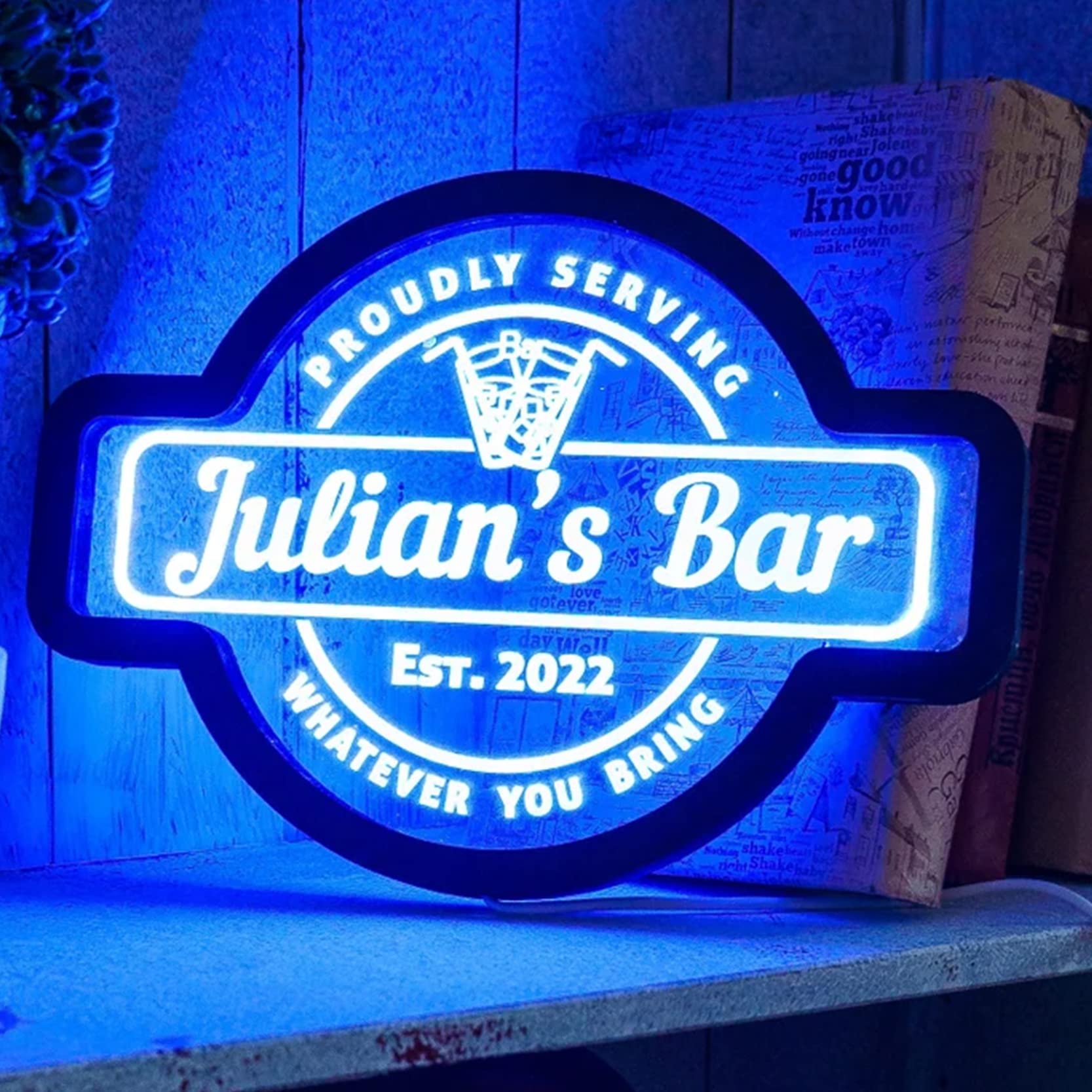 Enseigne Au Néon De Bar Personnalisée, Lumière De Signe De Bar Personnalisée, Enseigne Lumineuse De Barre, Lumière De Néon De Barre, Enseigne LED De Barre Personnalisée