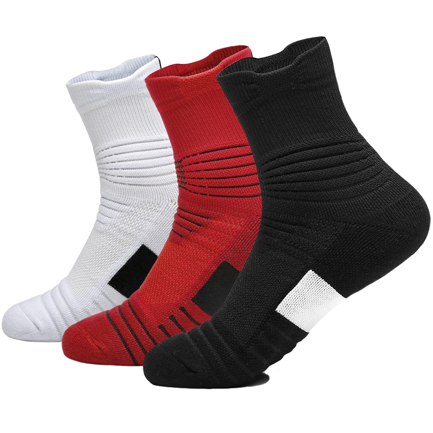 Calcetines de compresión para baloncesto, acolchados, atléticos, para