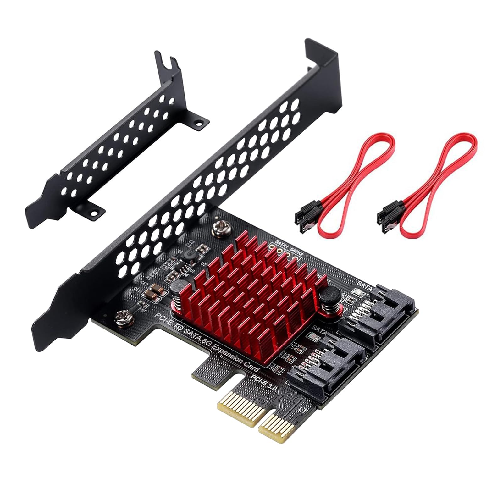 PCIe To 6 Port SATA 3.0 Card For XP 7 8 10 Linux PUSOKEI PCIe 6-Port ...