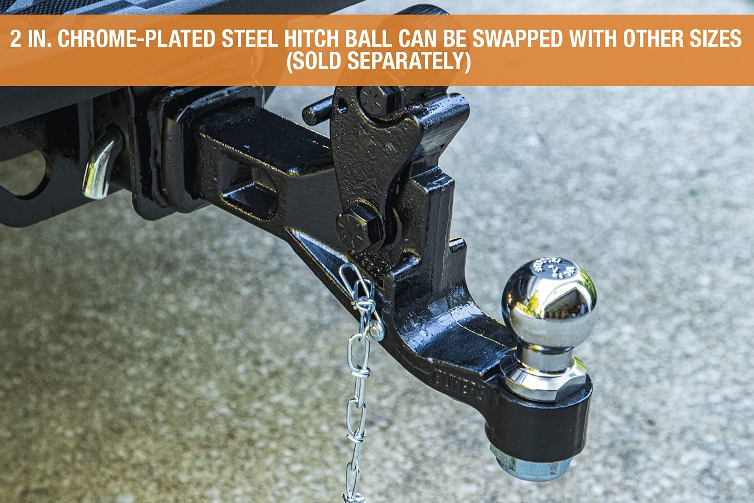 Buyers Products RM62516 6-Ton Receiver Mount Combination Hitch with 2-5/16 Inch Ball, Black