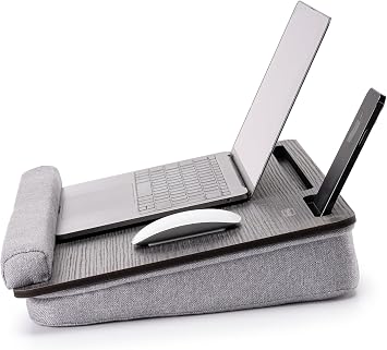 Vigo Wood-LS025 Minderli Laptop Sehpası (Antik Gri)