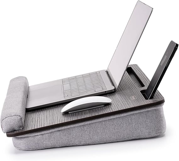 Vigo Wood-LS025 Minderli Laptop Sehpası (Antik Gri)