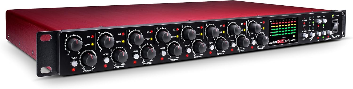 Focusrite Scarlett OctoPre Dynamic 8-In/8-Out ADAT Mic Preamp