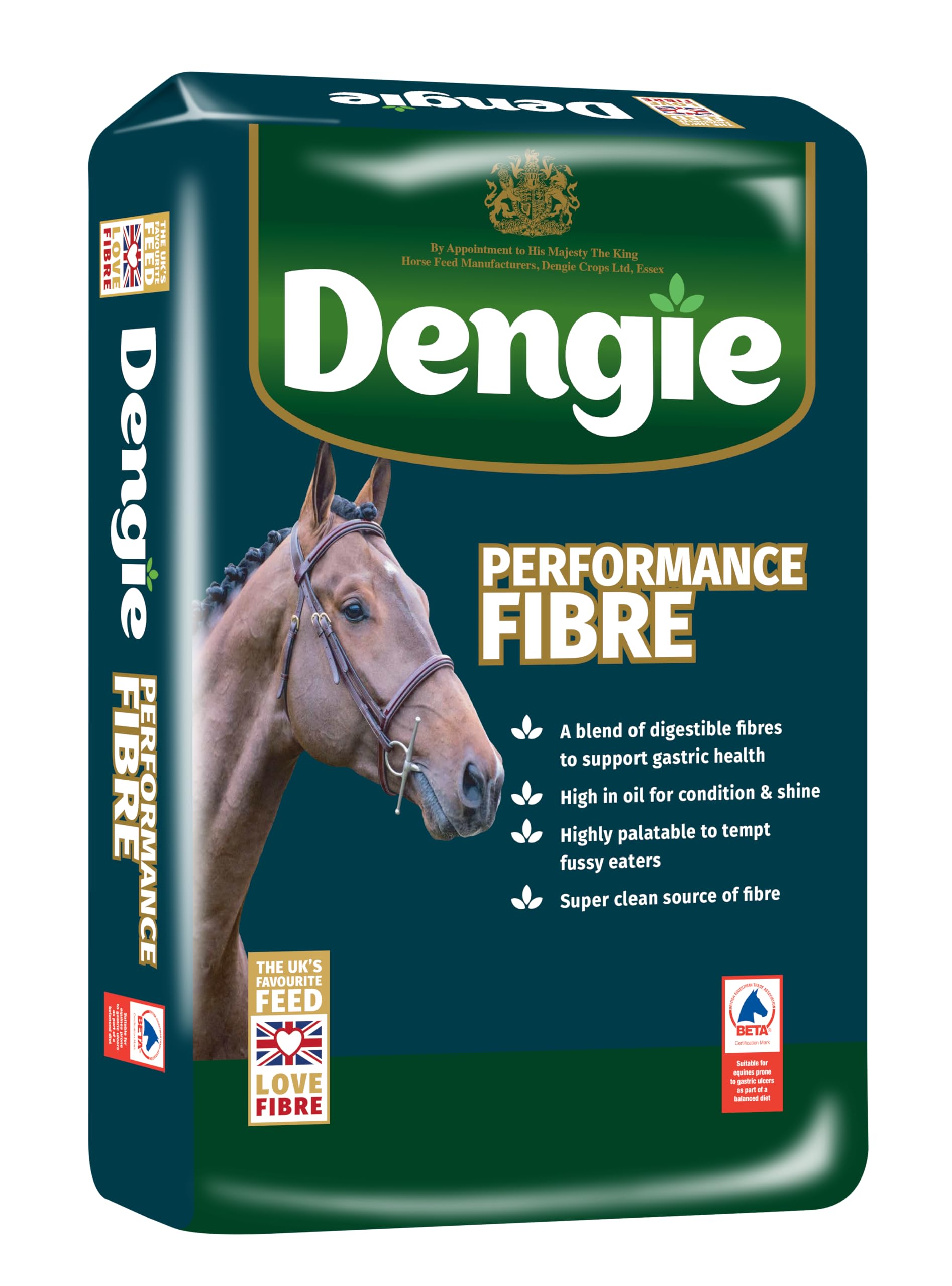 Dengie Performance Fibre 20kg Horse Feed - Soft Grass & Alfalfa Blend Chaff for Fussy Competition Horses & Youngstock. Suitable for Horses with EGUS
