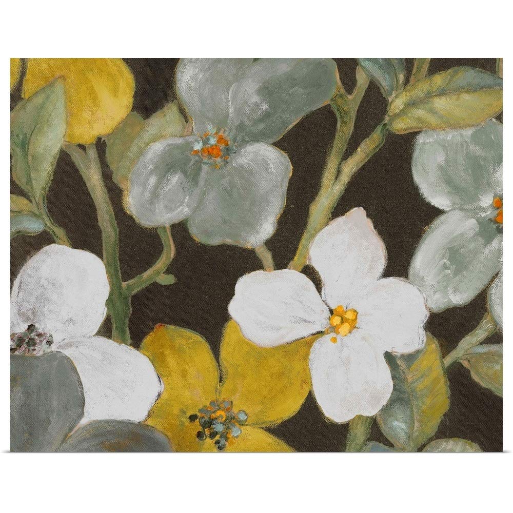 GREATBIGCANVAS Garden Party in Gray I Poster Print, 45"x36"