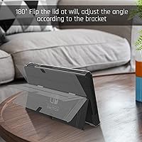 Vista 7 de FANPL - Funda protectora para Nintendo Switch OLED modelo 2021, funda acoplable con carcasa abatible para Switch OLED, accesorios de funda
