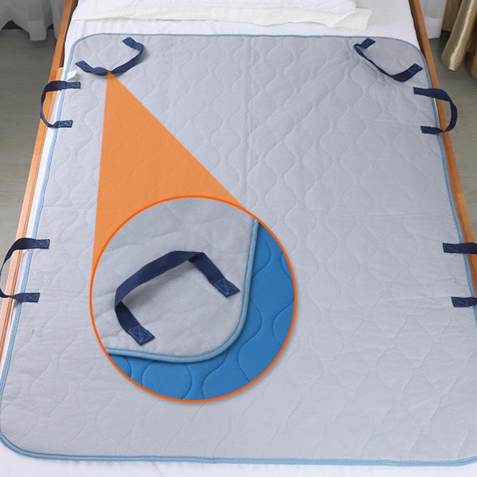 Sábana de Transferencia para Posicionamiento en Cama, 90x120cm, Reutilizable E Impermeable.