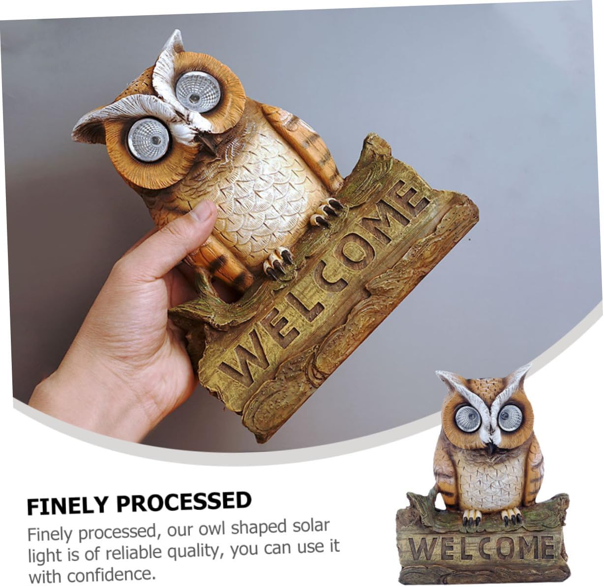 VICASKY 1pc Solar Ornament Outdoor Decorative Landscape Light for Garden and Patio Solar Powered Material Creative Wall Decor