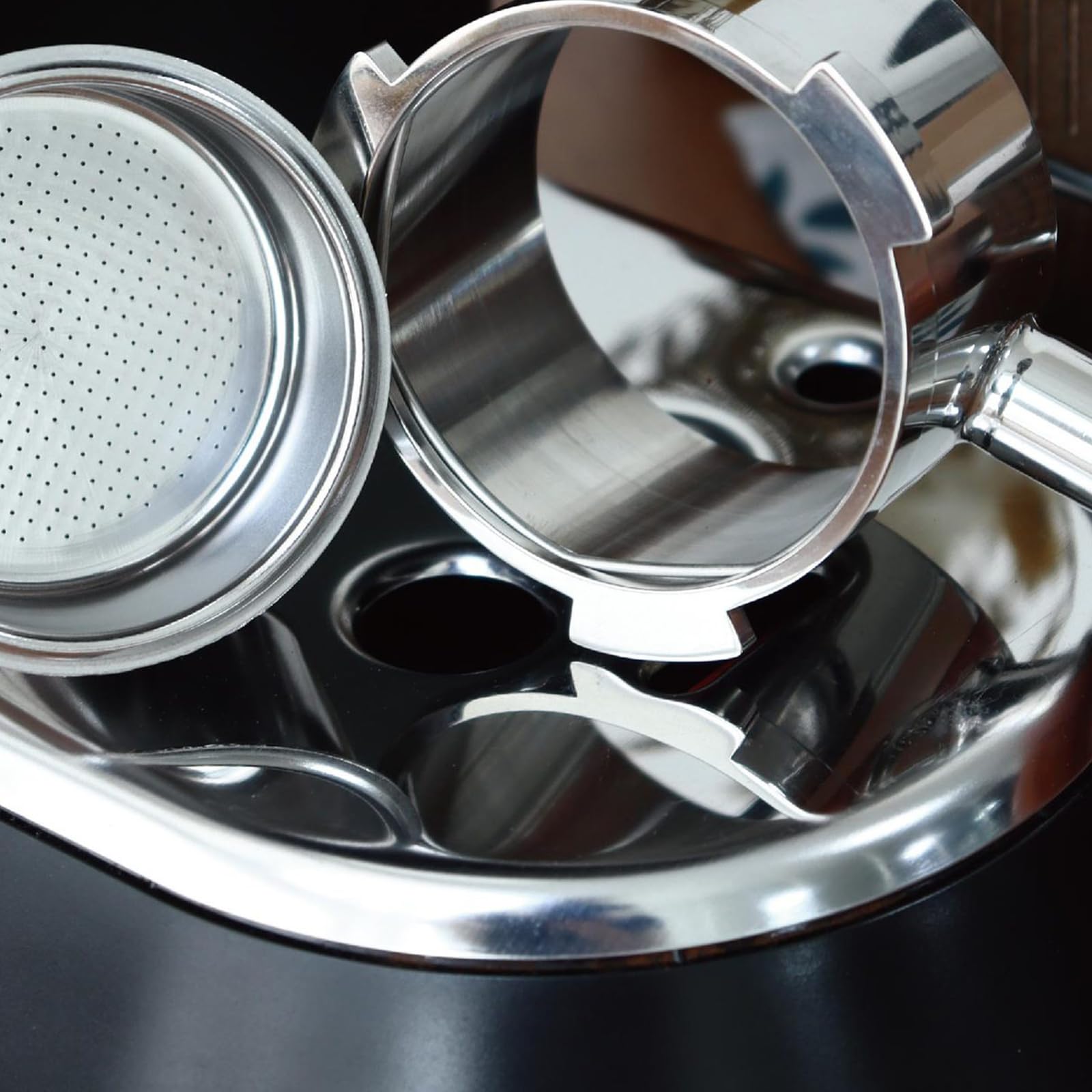 Portafiltro de acero inoxidable de 58 mm, para Espresso Sage/Breville (estilo 1)