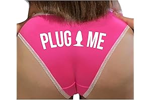 Pink and White Bikini Anal Panties