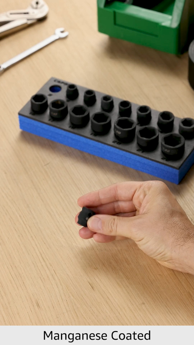 Capri Tools Stubby Impact Socket Set (3/8
