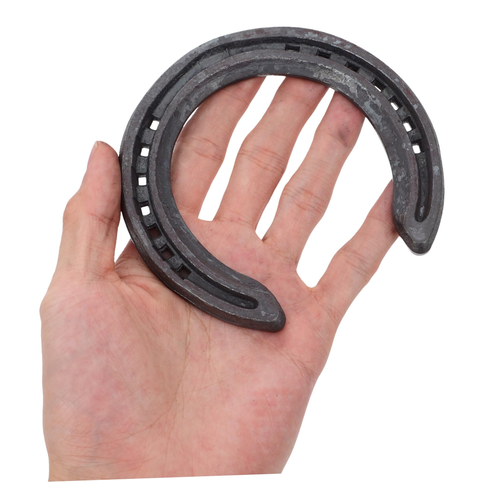 Ferri di Cavallo per Zoccolo in Ferro Nero 4 Pezzi