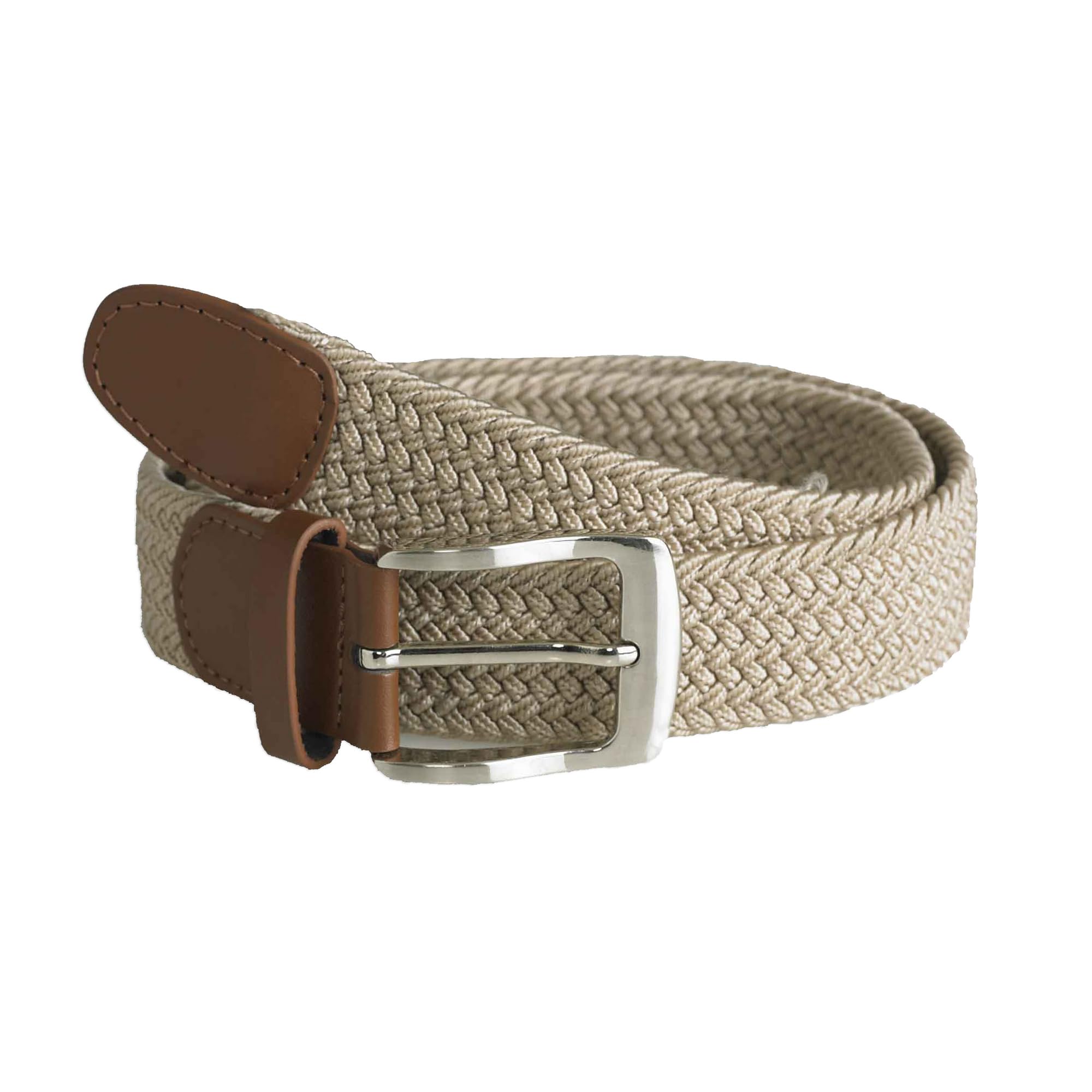 D555 Men's Stone Duke Frank Big Tall Stretch Braided Belt - 6XL