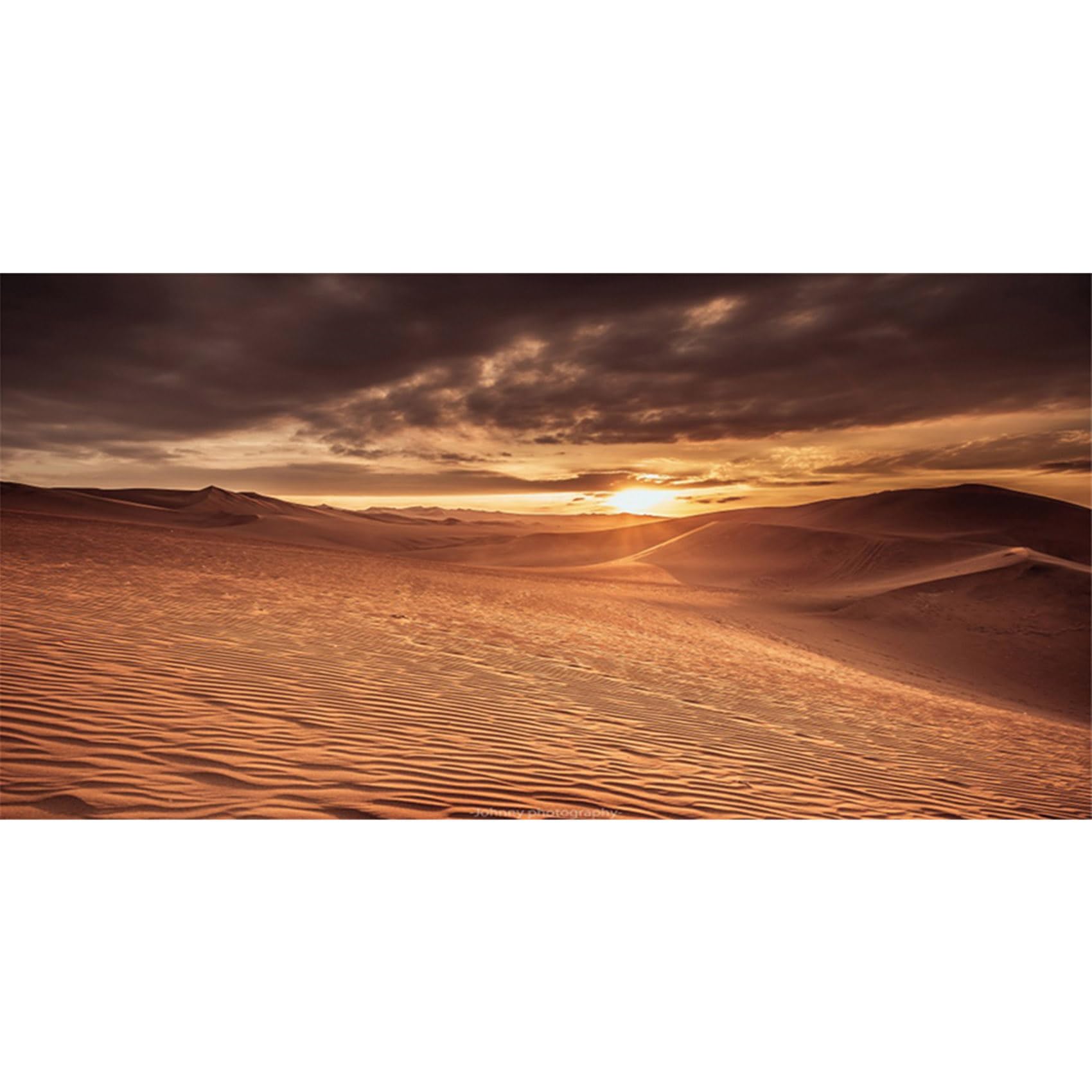 MIRRORANG 91x41cm Sun and Desert Terrarium Background Blue Sky Orange Sand Reptile Habitat Background Durable Vinyl Background โ image 1