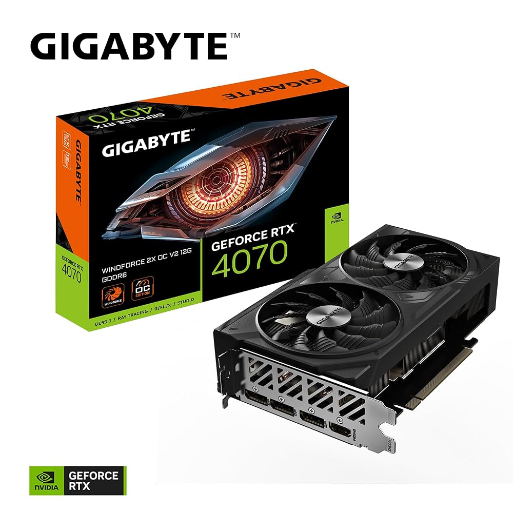 グラフィックボード・グラボ・ビデオカード GIGABYTE GEFORCE RTX4070 WINDFORCE OC12G Amazon.com: GIGABYTE GeForce RTX 4070 Super WINDFORCE OC 12G