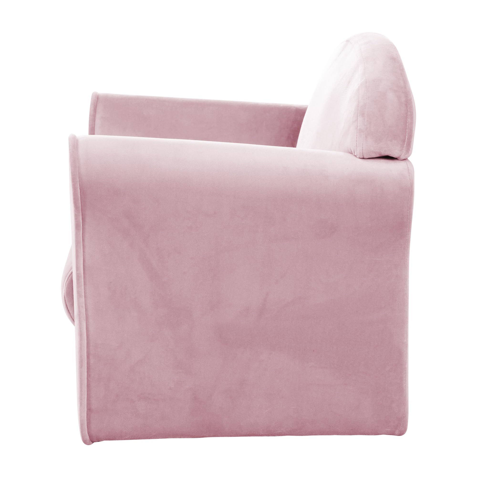 roba Poltrona per Bambini Lil Sofa - con Braccioli - Tessuto in Velluto - Morbido e Soffice - Arredamento per Bambini - per la Cameretta - dai 18 Mesi - Rosa