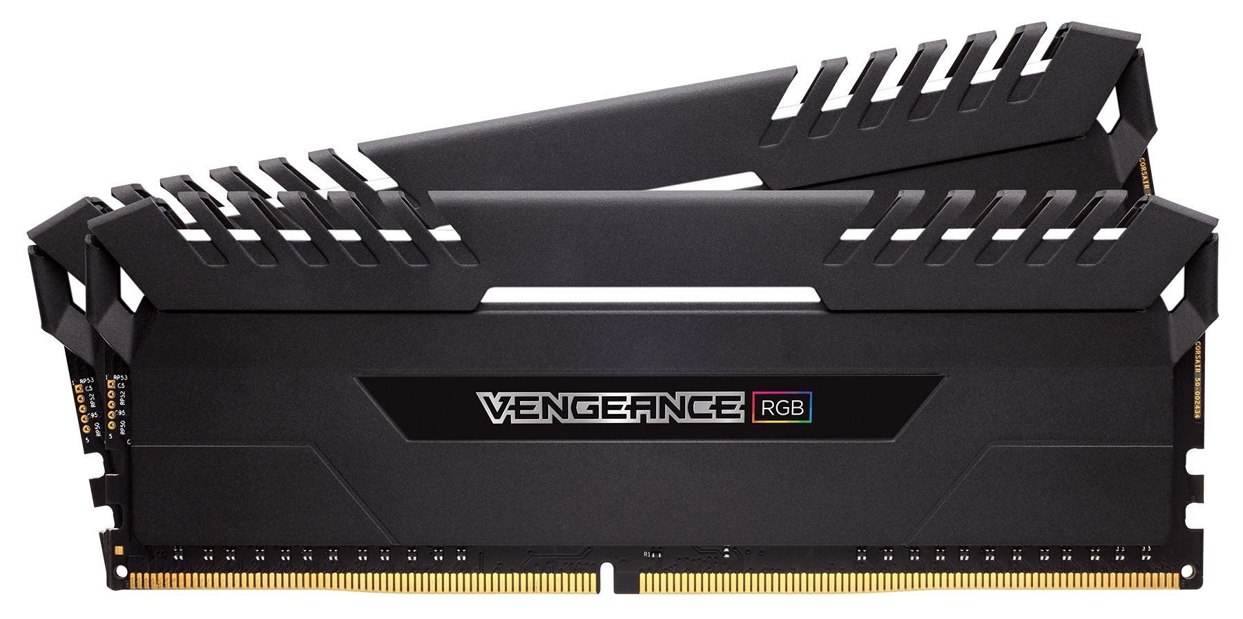 Corsair Vengeance RGB 32 GB (2 x 16 GB) DDR4 3600 MHz C18 XMP 2.0 Enthusiast RGB LED Illuminated Memory Kit - Black — view 4