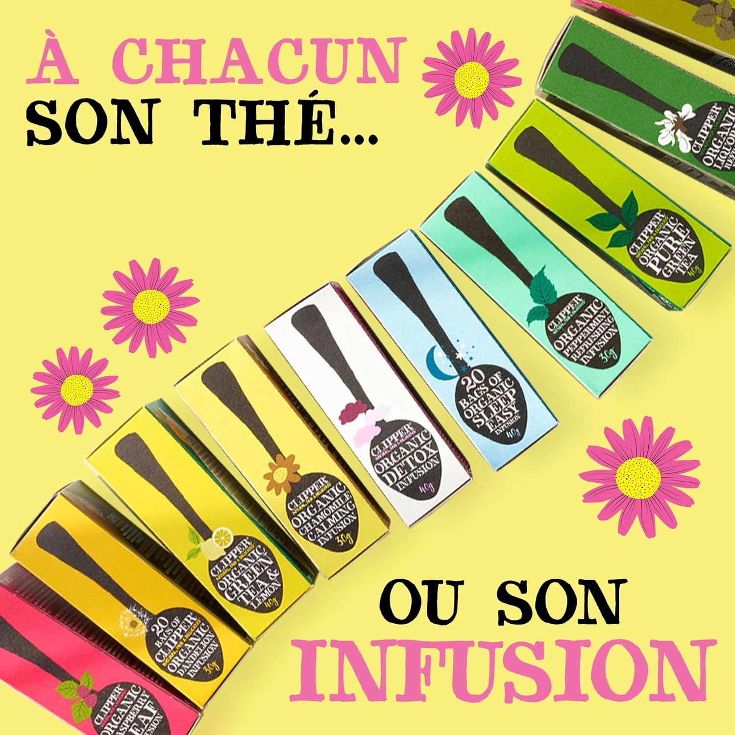 CLIPPER - Coffret Découverte Thé Et Infusion Bio - Coffret Cadeau - 6 X 10 Sachets De Thés Et D'infusions Clipper