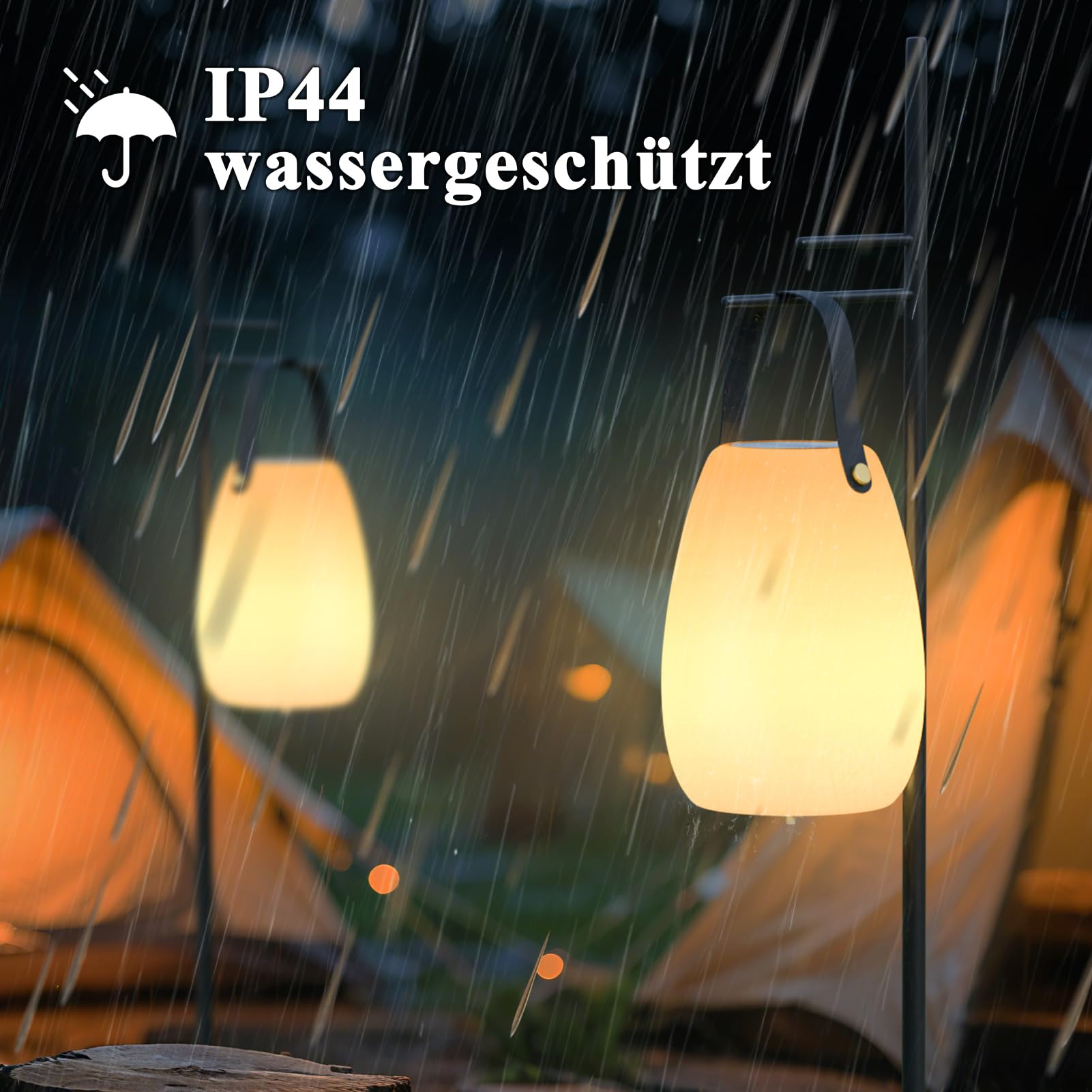 MALUX 2er Set Outdoor Tischlampe mit Lautsprecher, RGB LED Akku Tischlampe, Kabellose Tischlampe Wasserdichte Lautsprecher für Schlafzimmer Wohnzimmer Terrasse Garten Geschenke