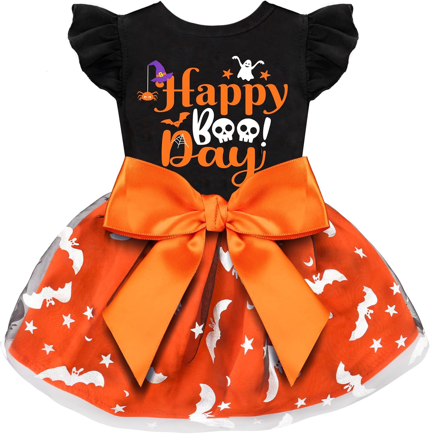Vestido para Perro con Volantes, Talla L, Halloween