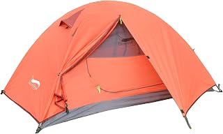 Camping Tents 1/2/3 Person,Outdoor Lightweight Backpacking Tent Waterproof 3 Season Tent for Family Hiking Hunting Mountaineering Travel